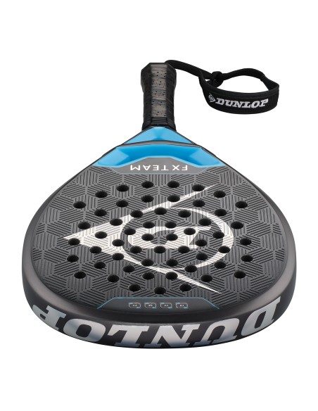 Pala De Padel Dunlop Fx Team Gun Metal/Cyan/Metallic Silver | Padelmania