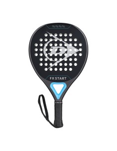 Padel Racket Dunlop Fx Start Gun Metal/Cyan/Metallic Silver | Padelmania