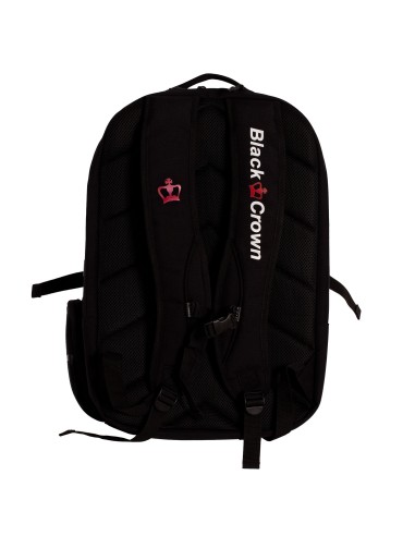 Mochila Black Crown Spartan Negro/Rojo | Padelmania 
