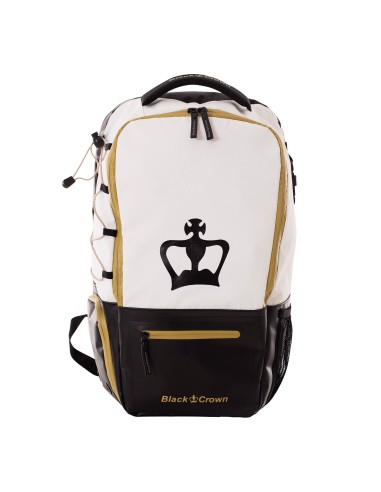 Mochila Black Crown Raptor V2 Branco/Dourado | Padelmania