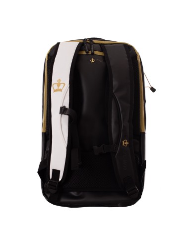 Backpack Black Crown Raptor V2 White/Gold | Padelmania