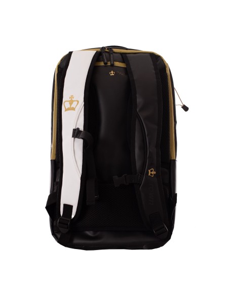 Mochila Black Crown Raptor V2 Branco/Dourado | Padelmania