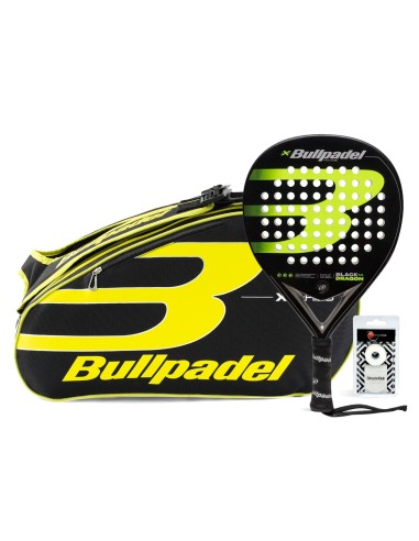 Bullpadel -Pack Bullpadel Black Dragon Saco X-Series Yellow
