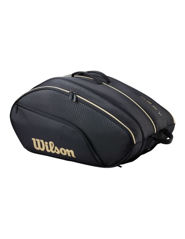 Paletero Wilson Defy V1 Padel Black/Gold | Padelmania