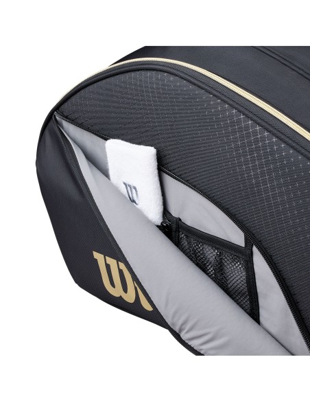 Paletero Wilson Defy V1 Padel Black/Gold | Padelmania