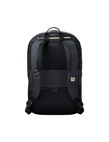 Mochila Wilson Defy V1 Padel Black/Gold | Padelmania