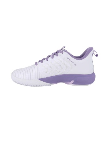 Kswiss Ultrashot Light Clay White Purple Women | PadelMania