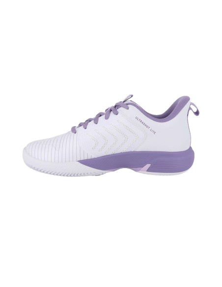 Kswiss Ultrashot Light Clay Blanco Púrpura Mujer | PadelMania