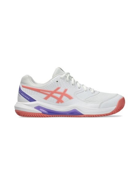 Asics Gel-dedicate 8 Padel Branco Rosa Mulher | PadelMania