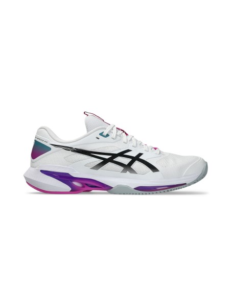 Asics Solution Speed Ff 4 Clay Branco/Lilás | PadelMania