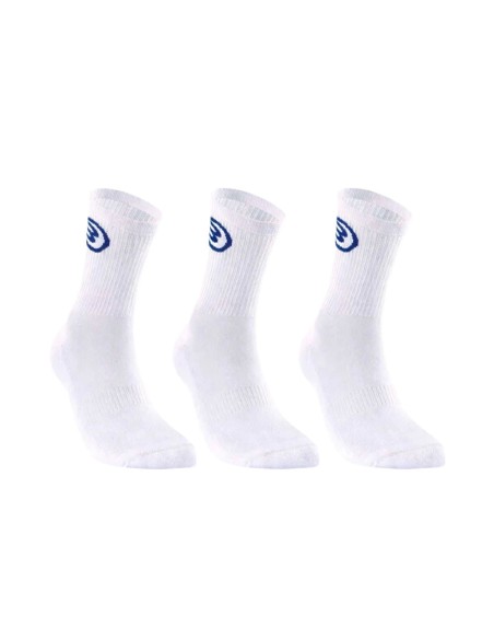 Pack 3 Units Socks Bullpadel Bp62 White | Padelmania