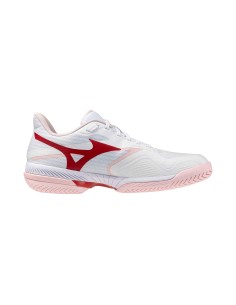 Mizuno Wave Exceed Court All court Branco/Rosa Mulher | PadelMania
