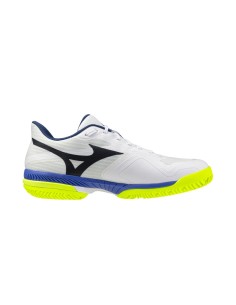 Mizuno Wave Exceed Court Clay Blanco/Azul | PadelMania
