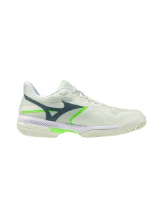 Mizuno Wave Exceed Court Pádel Blanco/Verde Mujer | PadelMania