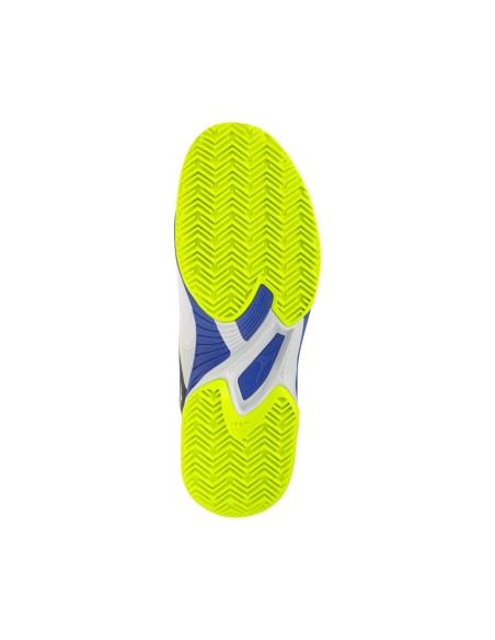 Mizuno Wave Exceed Court Clay Branco/Azul | PadelMania