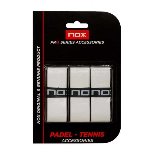 Nox -Blister Overgrips Pro 3 Unid Blancos