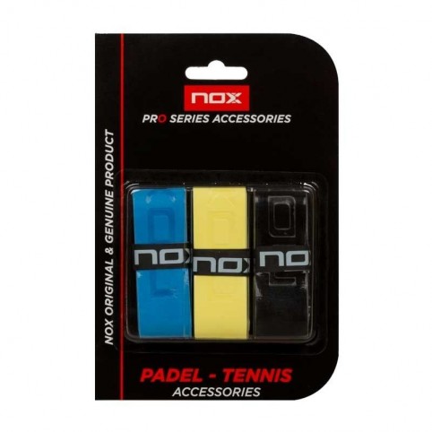 Nox -BLISTER OVERGRIPS PRO 3 UNID COLORES FLU
