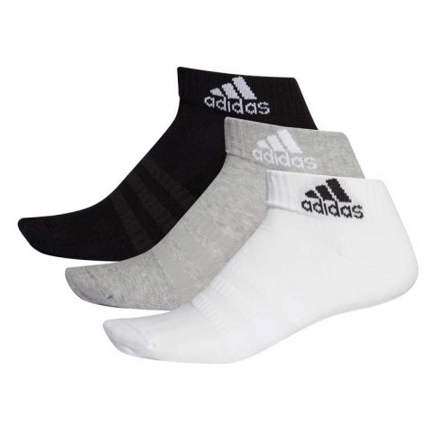 Adidas -3 Pack Adidas Cush Short Socks White / Gray / Black