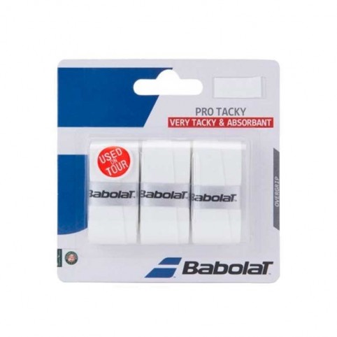 Babolat -Blister di Overgrip Protacky Bianco