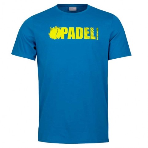 Head -Camiseta Head Padel Font Azul