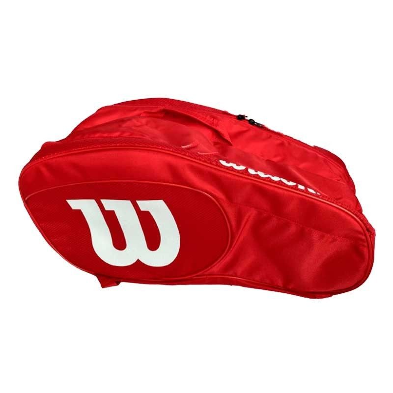 WILSON -Portaracchette Wilson Team Padel 2021 Rosso