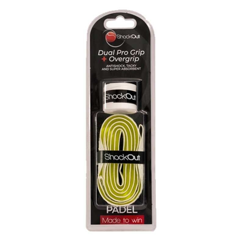 SHOCKOUT -Dual Pro Grip + Overgrip Branco/Amarelo