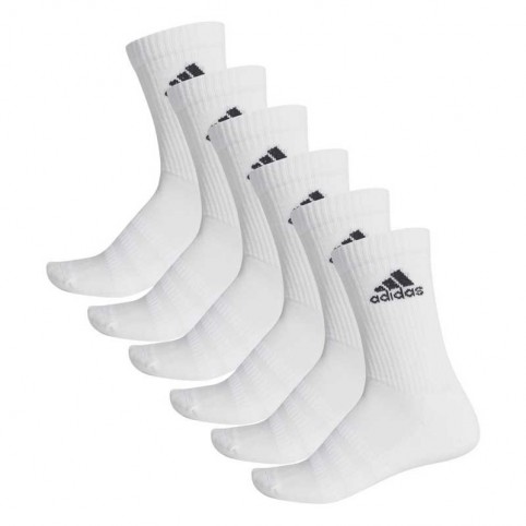 Adidas -Adidas Cush Crw 6pp Sock White