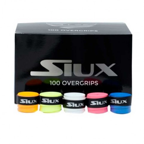 -Caja 100 Overgrip Siux Liso Multicolor