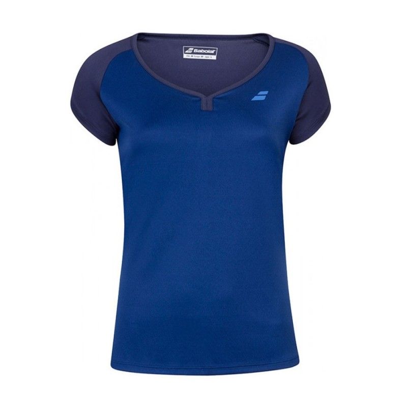 Babolat -Camiseta Babolat Play Cap Sleeve Azul Marino Niña