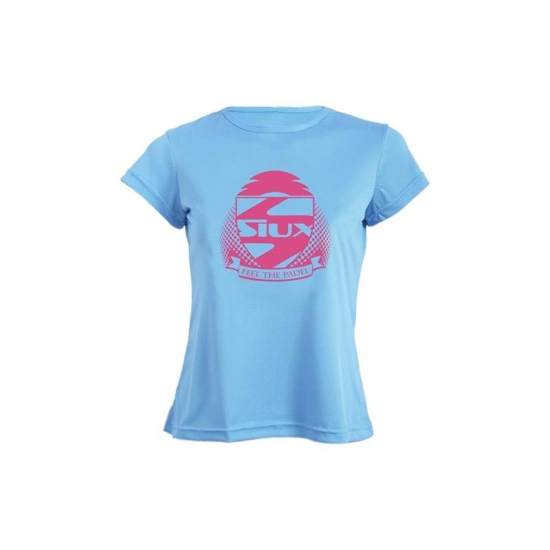 Siux -Camiseta de treino feminina Siux azul claro