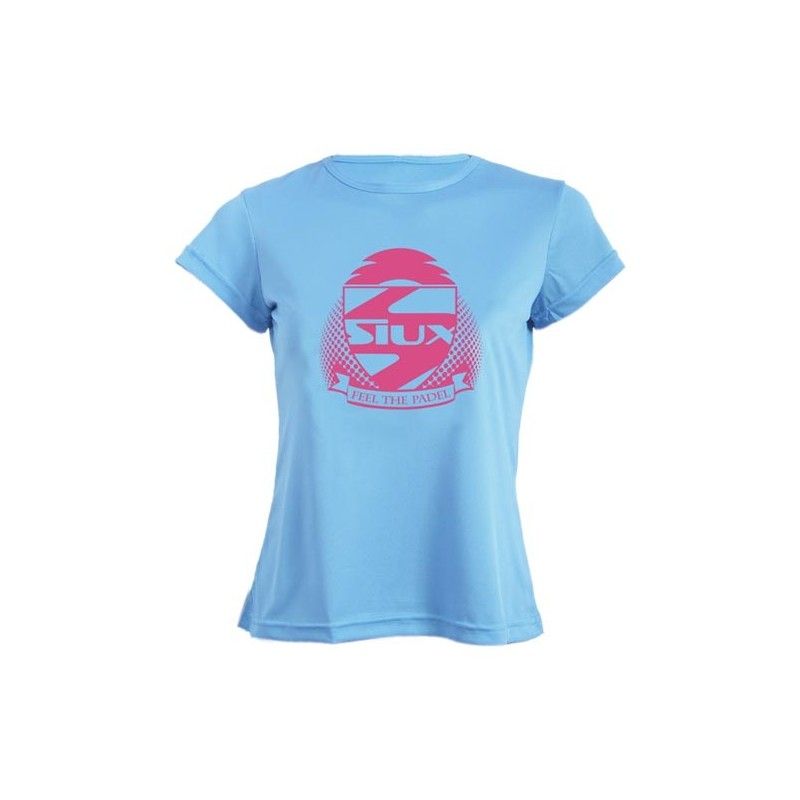 Siux -Siux Frauen-Training Himmelblaues T-Shirt
