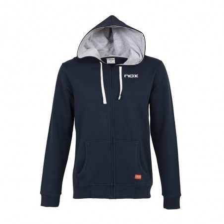 Nox -Sudadera Nox Tour Azul Marino Blanco