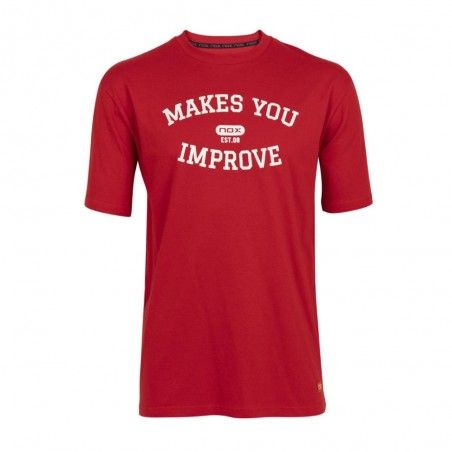 Nox -Camiseta Básica Nox Vermelha Branca