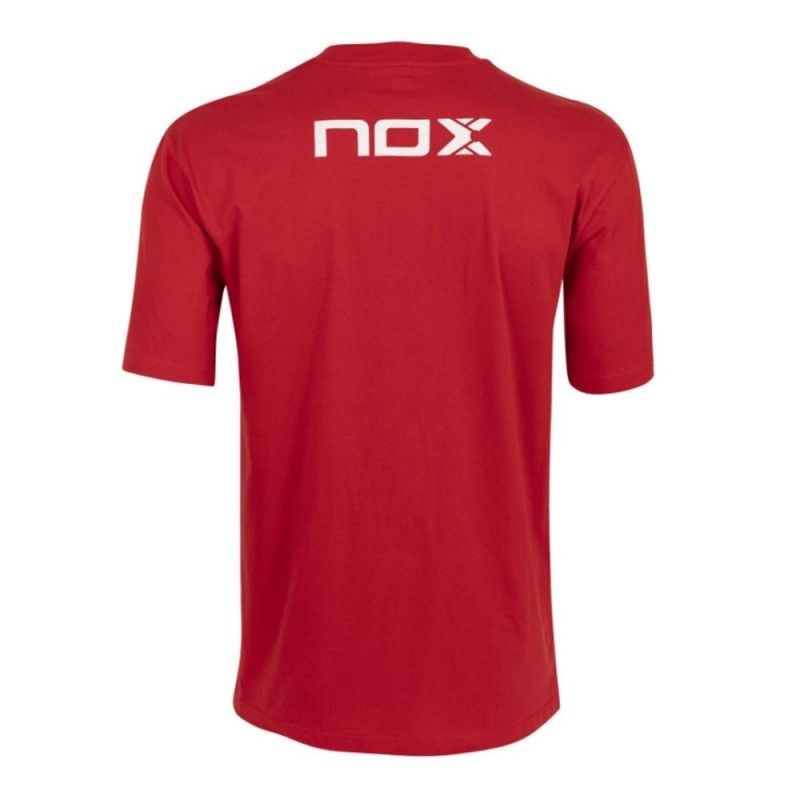 Nox -Camiseta Básica Nox Vermelha Branca