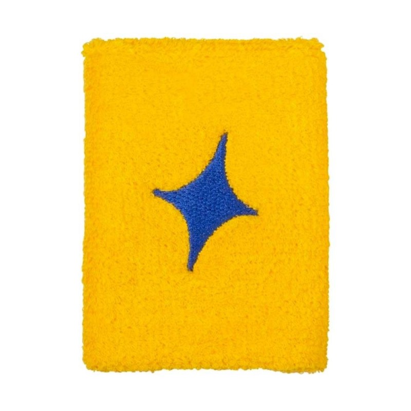 Star Vie -Muñequera Star Vie Amarillo Logo Azul