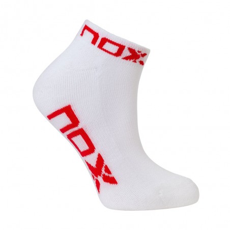 Nox -Nox Ankle Socks White Red Women