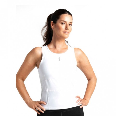 RS PADEL -Camiseta Tirantes Rs Padel Match Blanco Mujer