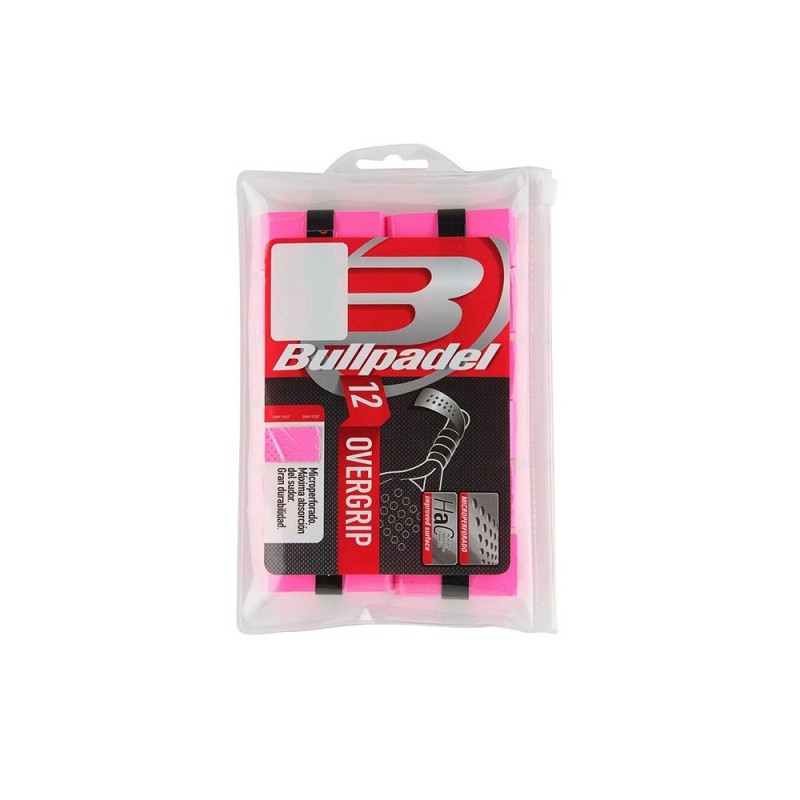 Bullpadel -Bullpadel Pacote Overgrip 12 Unidades Rosa