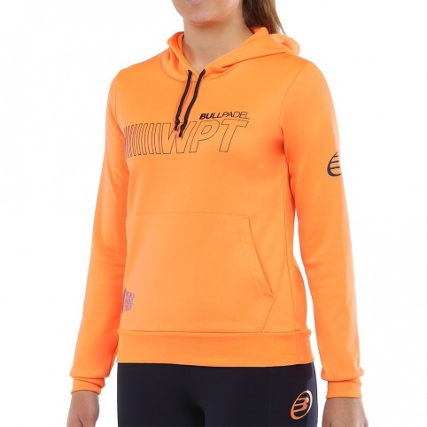 Sweatshirt Bullpadel Yopal Orange Fluor J |BULLPADEL |BULLPADEL paddle clothing