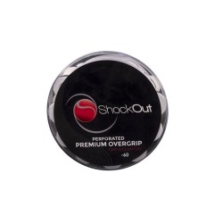SHOCKOUT -Drum 60 Premium Perforated Overgrips White Black 2