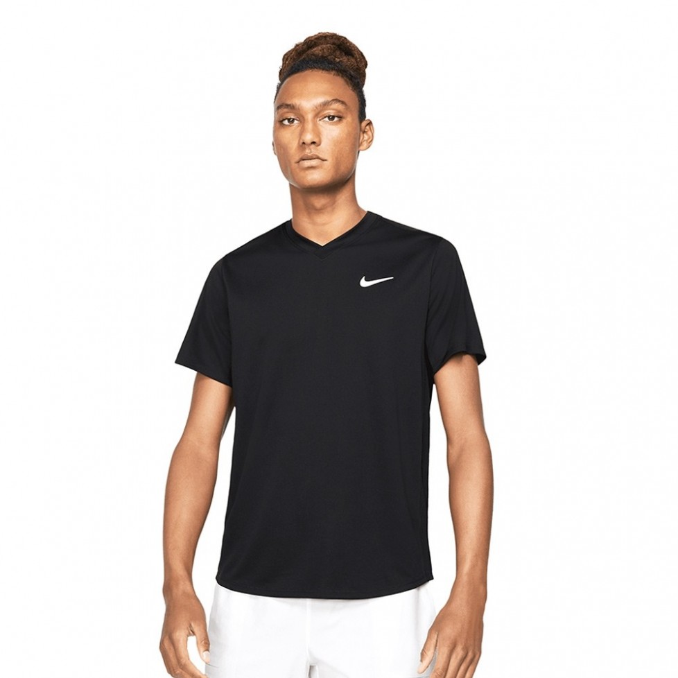 Hacer bien fusión orden Camiseta Nike Court Dri-Fit Victory Negro ✓ Ropa padel Nike ✓
