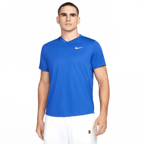 NIKE -Nike Court Dri-Fit Victory T-Shirt Blau