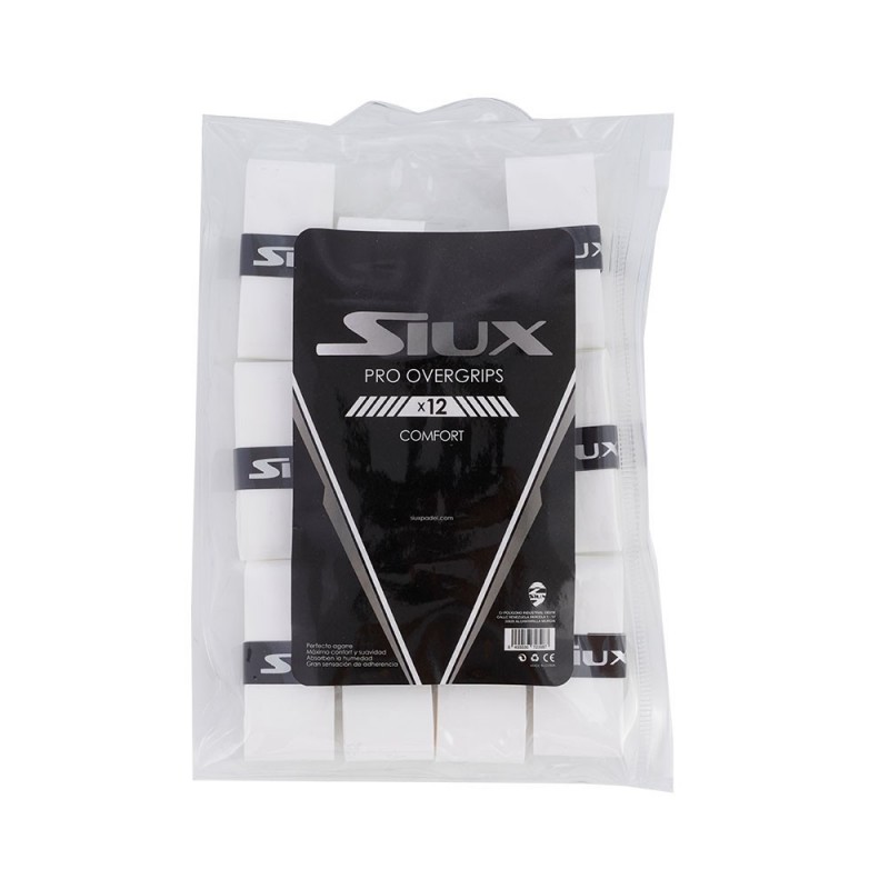 Siux -Siux Pro X12 Plain White Overgrips-väska