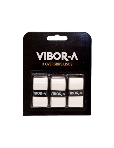Vibor-a -Blister 3 Overgrips Pro Vibor -A Smooth White