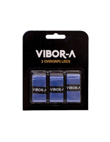 Vibor-a -Blister 3 Overgrips Pro Vibor-A Liso Azul