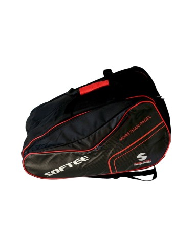 SOFTEE -Softee Padel Premium Black Red Padel Bag