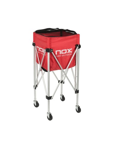Nox -Cesto Dobrável Com Rodas Nox Vermelho