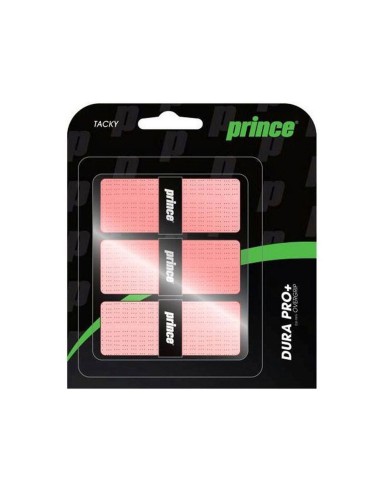 PRINCE -Pack 3 Overgrip Prince Durapro Rosa