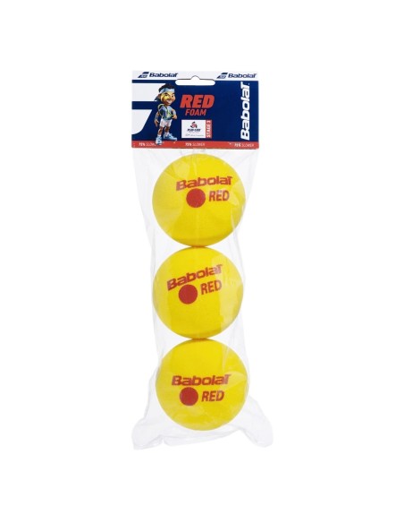 Babolat -Babolat Red Foam Junior 3 Ball Can