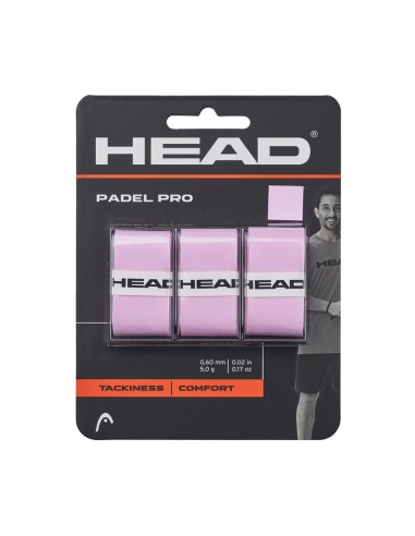 Head -3 Unidades Overgrip Head Padel Pro Rosa